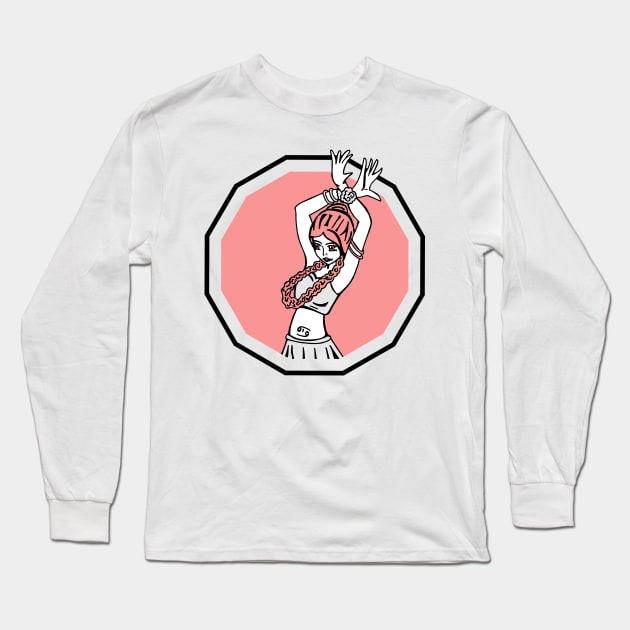 Astro Cancer woman Long Sleeve T-Shirt by COLeRIC